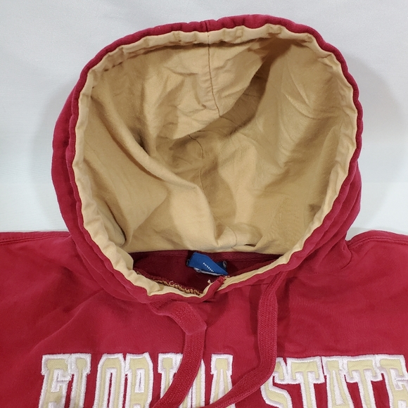 Vintage Florida State Seminoles Hoodie Sweatshirt XL Red Baggy, Oversized Heavy - Picture 15 of 16